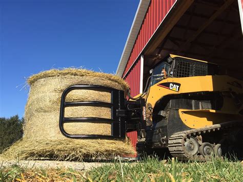 how to make a round bale grabber for skid steer|bale grabbers for sale.